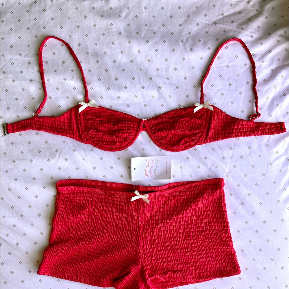 ✨ Dippin’ Daisy’s Red Bikini Set – NWOT ✨